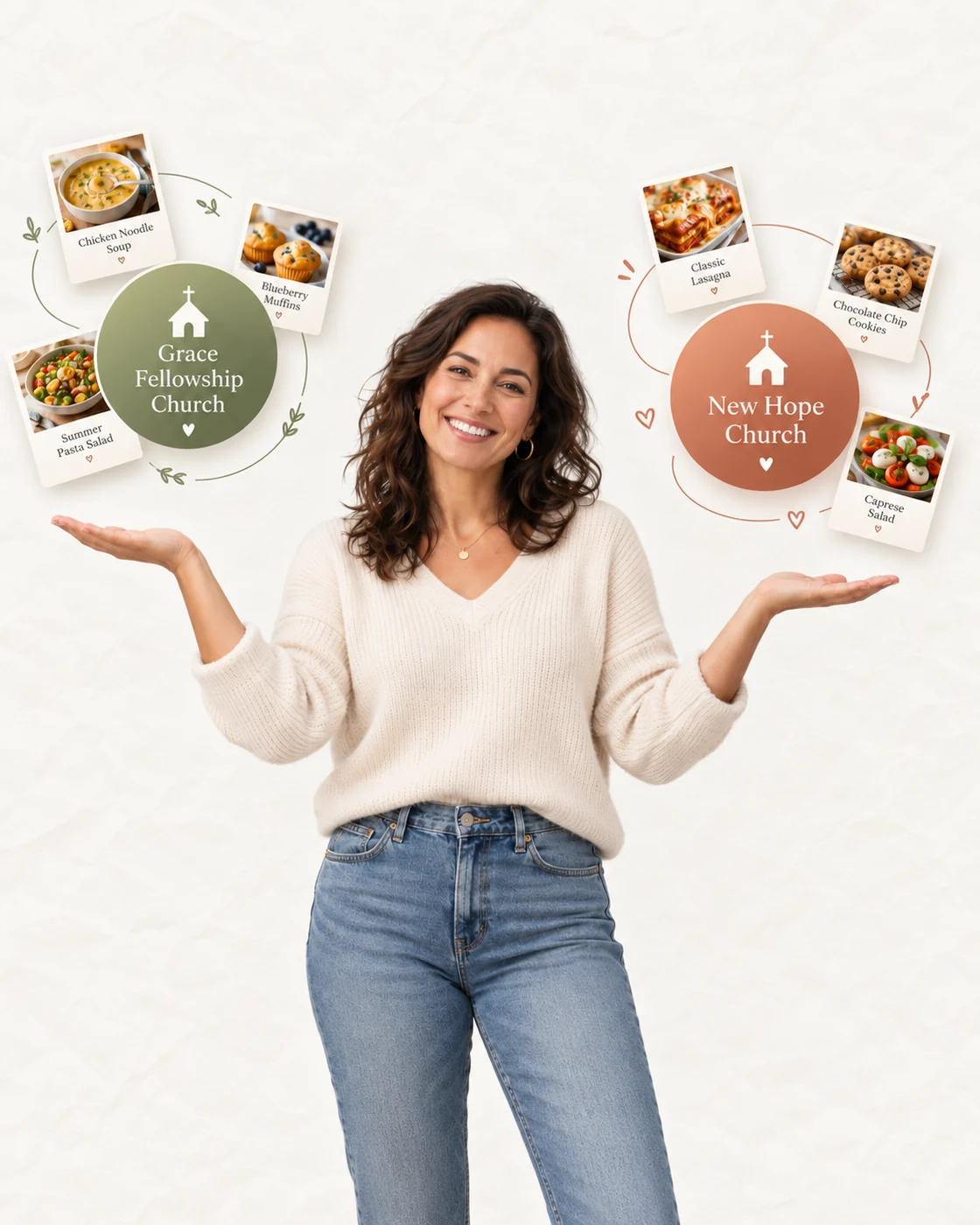 One member connected to two different church recipe communities in the same app.